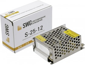 Фото 1/4 Led-драйвер (блок питания для светодиодов) 25Вт 12В металлический корпус IP20 SWG SWG S. Сетка IP20 000111