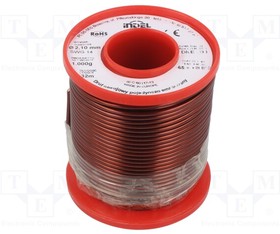 DNE2,1-1KG, Coil wire; single coated enamelled; 2.1mm; 1kg; -65?200°C
