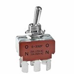 S332F, SWITCH, TOGGLE, DPDT, 25A, 125VAC