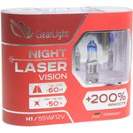 MLH1NLV200, Лампа 12V H1 55W +200% бокс (2шт.) Night Laser Vision CLEARLIGHT