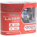 ML9006NLV200, Лампа 12V HB4 55W +200% бокс (2шт.) Night Laser Vision CLEARLIGHT