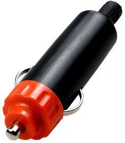 Фото 1/7 3-400, штекер автоприкуривателя пластик с красной крышкой, на кабель, с хвостом