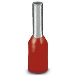 3200742, Insulated Bootlace Ferrule Kit, 6mm Pin Length, 1.5mm Pin Diameter, Red