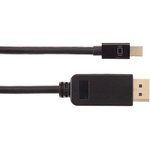 VCOM CG682-1.8M Кабель-переходник Mini DisplayPort M -  Display Port M 4K*60 Hz ...