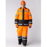 Зимний костюм Дорожник, оранжевый/черный, размер 44-46, рост 170-176 87469373.001