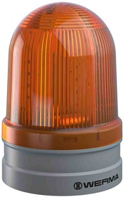 262.340.70, EvoSIGNAL Maxi Series Yellow Beacon, 12 V, 24 V, Base Mount, LED Bulb