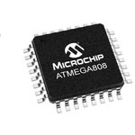 ATMEGA808-AU, 8-bit Microcontrollers - MCU 20MHz, 8KB, TQFP32, Ind 85C, Green, Tray