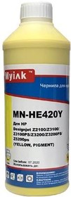 4012160000, Чернила HE420Y MyInk для HP (70) C9454A (1л, yellow, Pigment)