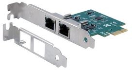 EX-60102, Network Adapter, 2x RJ45, PCIe, PCI-E x16