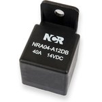 NRA-04-A-12D-B, Relay 1 closed 12VDC, 40A / 14VDC with SPST-NO bracket