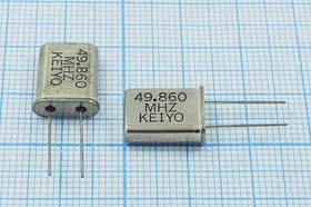 Кварцевый резонатор 49860 кГц, корпус HC49U, S, 3 гармоника, (KEIYO)
