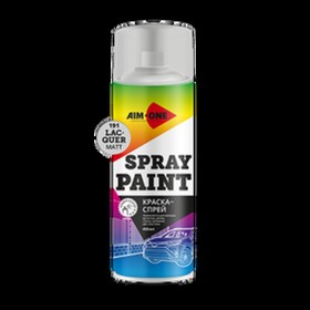 Лак матовый аэрозоль 450мл Spray Paint Lacquer Matt AIM-ONE
