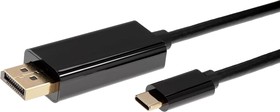 Кабель-переходник AOpen/Qust USB 3.1 Type C M/DisplayPort M (ACU422C-1.8M), Кабель-адаптер