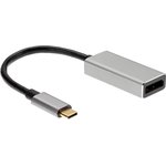 Aдаптер USB 3.1 Type-Cm --  DP(f) 4K@60Hz, Alum Shell, iOpen (Aopen/Qust)  ACU422MB