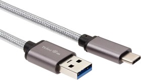 Фото 1/10 Адаптер-переходник Telecom USB 3.1 Type C M/USB 3.0 Type A M(TC403M-2M), Кабель-адаптер