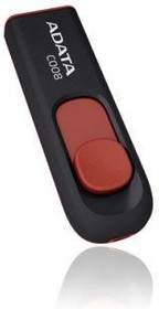 Фото 1/10 Флэш-накопитель USB2 64GB BLACK/RED AC008-64G-RKD ADATA