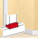 010740, Отвод DLP Т-образный 105х50 мм белый