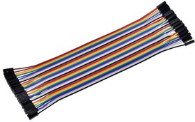 Соединительные провода «мама-мама» (40 шт. / 20 см), Шлейф из 40 проводов для прототипирования электронных устройств