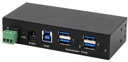 EX-11244HMS, Industrial USB Hub, 4x USB-A Socket, 3.0, 5Gbps
