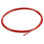 8153379, Food-Safe Tubing, 2.6mm, 4mm, Polyurethane, Red, 50m