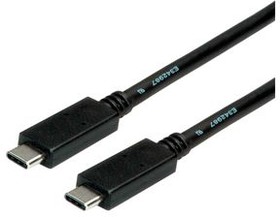 11029055, Cable, USB-C Plug - USB-C Plug, 2m, USB 3.1, Black