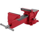 18602, Тиски слесарные, 150 мм, поворотные, с наковальней
