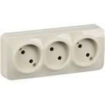 Socket 3rd OP GLORY RS23-2-XK 10A without grounding. cream. IEK ERH30-K33-10