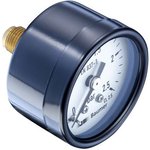 G 1/4 Analogue Pressure Gauge 10bar Back Entry, MAT2-F20.B22, 0bar min.