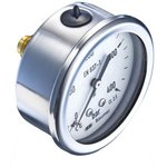 G 1/4 Analogue Pressure Gauge 6bar Back Entry, MIT3-F20.B20, 0bar min.