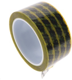 79278, Adhesive Tapes WESCORP ESD TAPE, CLEAR YELLOW STRIPE, 2''x72YDS, 3'' CORE