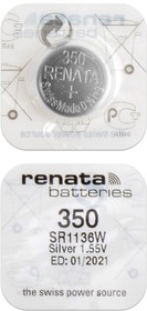 RENATA SR1136W 350 (0%Hg), упак. 10 шт, Элемент питания