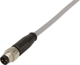 Фото 1/4 21348000380050, Straight Male 3 way M8 to Unterminated Sensor Actuator Cable, 5m