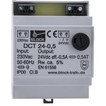 DCT24-0.5, DCT Linear DIN Rail Power Supply, 230V ac ac Input, 24V dc dc Output ...