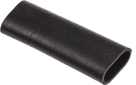 02010008010, Expandable Chloroprene Black Cable Sleeve, 12mm Diameter, 50mm Length, Helavia Series