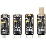 CH343 USB UART Board (type C), Преобразователь USB-UART на базе CH343 с разъемом ...