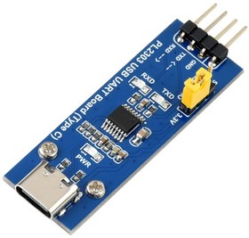 Фото 1/5 PL2303 USB UART Board (Type C), Преобразователь USB-UART на базе PL2303 с разъемом USB-С