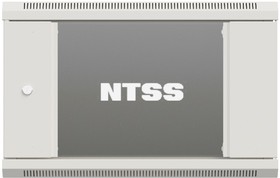 Фото 1/5 Шкаф коммутационный NTSS Премиум (NTSS-W6U6060GS-2) настенный 6U 600x600мм пер.дв.стекл 60кг серый 500мм 19.5кг 220град. 370мм IP20 сталь