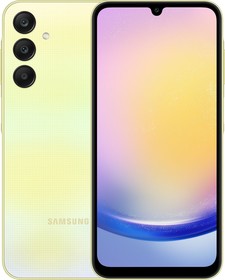 Фото 1/10 Смартфон Samsung SM-A256E Galaxy A25 256Gb 8Gb желтый моноблок 3G 4G 2Sim 6.5" 1080x2340 Android 14 50Mpix 802.11 a/b/g/n/ac NFC GPS GSM900/