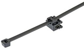 CMSA12-2S-C300, Cable Tie with Edge Clip 188 x 14mm, Polyamide, 222N, Black, Pack of 100 pieces