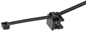 CMSA24-2S-C300, Cable Tie with Edge Clip 188 x 14.7mm, Polyamide, 222N, Black, Pack of 100 pieces