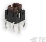 FSMIJ61AR04, Switch Tactile OFF (ON) SPST Rectangular Button PC Pins 0.05A 12VDC 500000Cycles 0.98N Thru-Hole