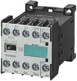 3TF2001-0AP6, Contactor, Size 00, 3-pole, AC-3 4 kW/400 V, Screw Terminal Auxiliary Switch