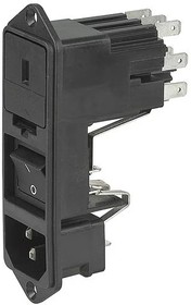 KG10.6101.105, AC Power Entry Modules SNAP-IN 2-POLE PROT