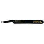 5-053-13, Tweezers, non-magnetic, Sponge ends: pointed, curved, ESD