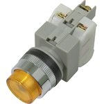 CA25-PE11N (желтая), Кнопка с подсветкой Ф25 (6A 250VAC) (OBSOLETE)