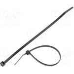 111-03210, Cable Tie, Releasable, 150mm x 3.5 mm, Black Polyamide 6.6 (PA66)