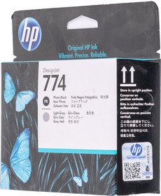 Фото 1/2 Картридж струйный HP 774 P2W00A черный/светло-серый (775мл) для HP DJ Z6810