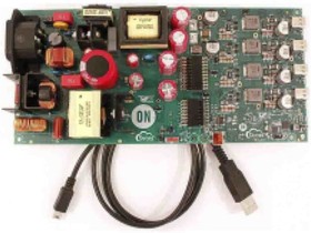 Фото 1/4 STR-USBC-4PORT-200W-EVK, USB AC-DC 4-Port 200W Source USB Evaluation Board for FUSB252, FUSB307, NCP1399 for FUSB252UMX