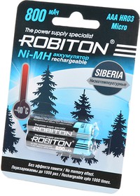 ROBITON SIBERIA 800MHAAA-2 низкотемпературные BL2, Аккумулятор