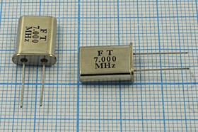 Резонатор кварцевый 7МГц, без нагрузки; 7000 \HC49U\S\ 30\\U[FT]\1Г (FT 7.000MHz)